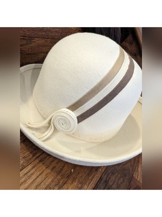 VINTAGE bowler style hat, Andre Montreal, mid century modern main image 5